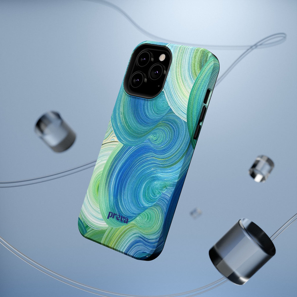 Swirling Ocean Impact-Resistant Phone Case