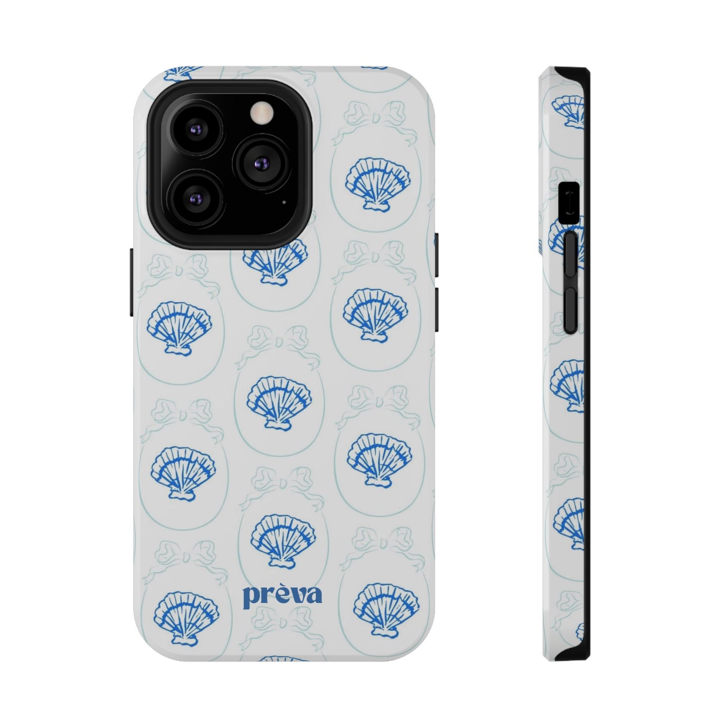 Fancy Teal Shell Phone Case