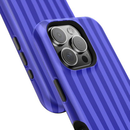 Neon Blue Stripes Phone Case