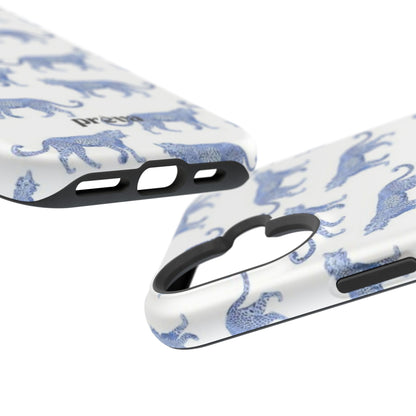 Blue Leopard Pattern Phone Case