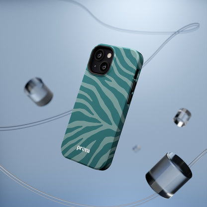 Teal Zebra Phone Case