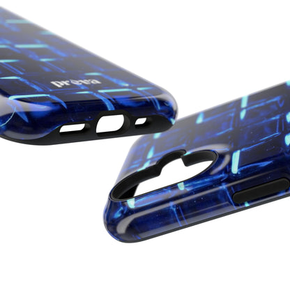 Blue Glass Tile Impact-Resistant Phone Case