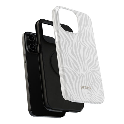 Zebra White Wave Phone Case