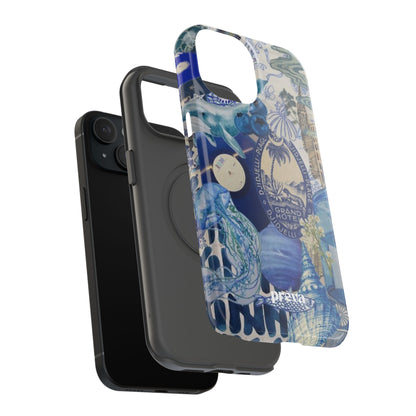 Blue Night Collage Phone Case