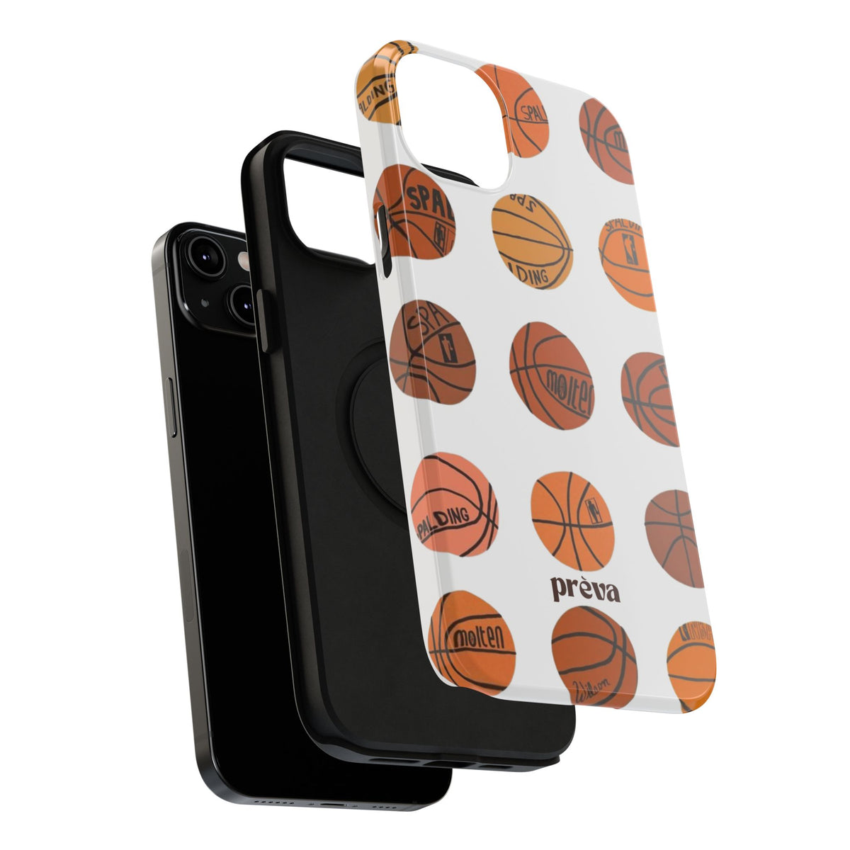 White Basketball Phone Case