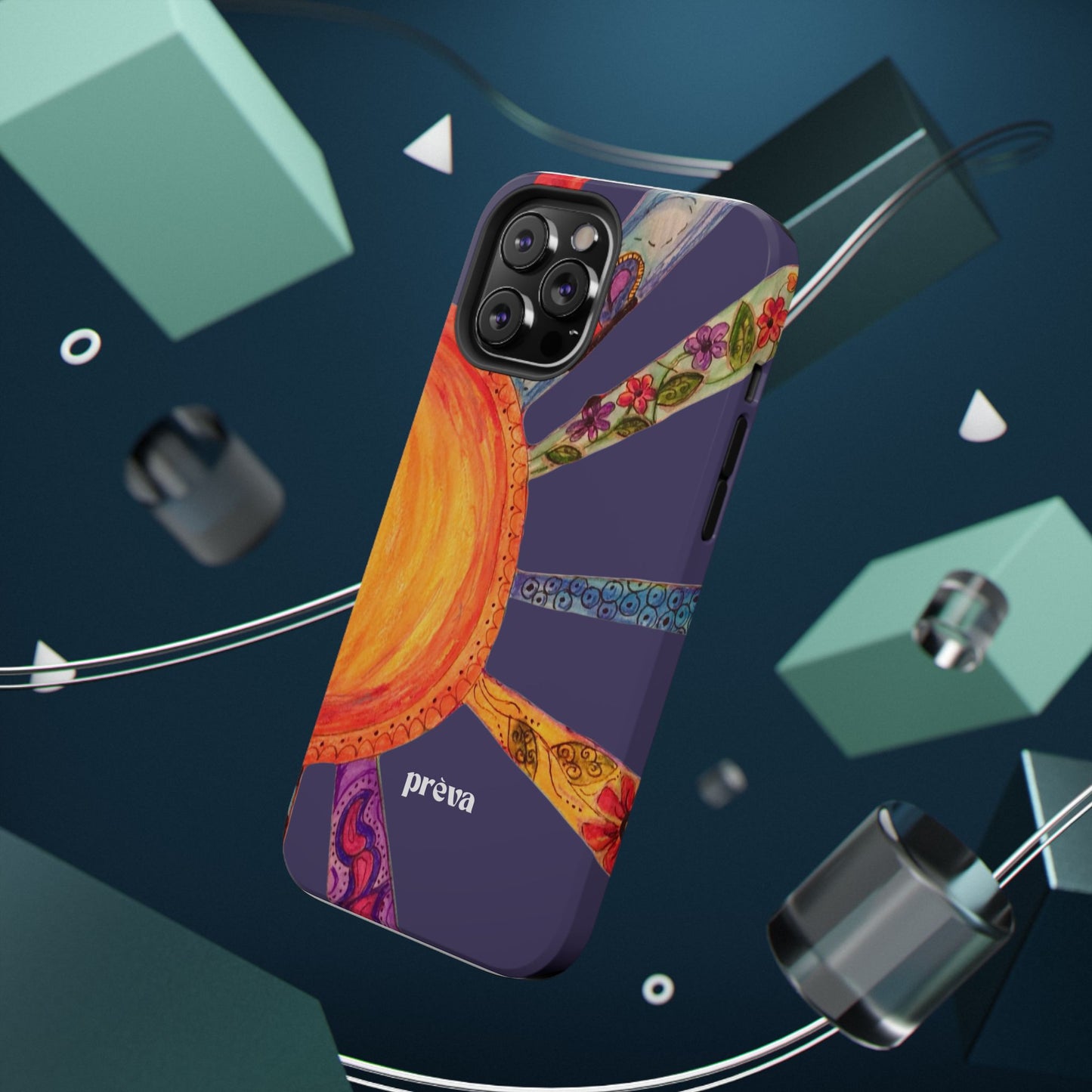 Purple Cancun Sun Phone Case