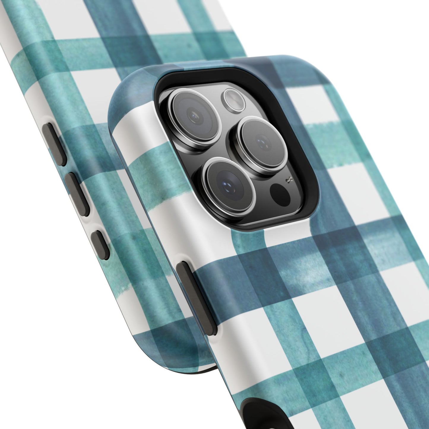 Teal Plaid Phone Case