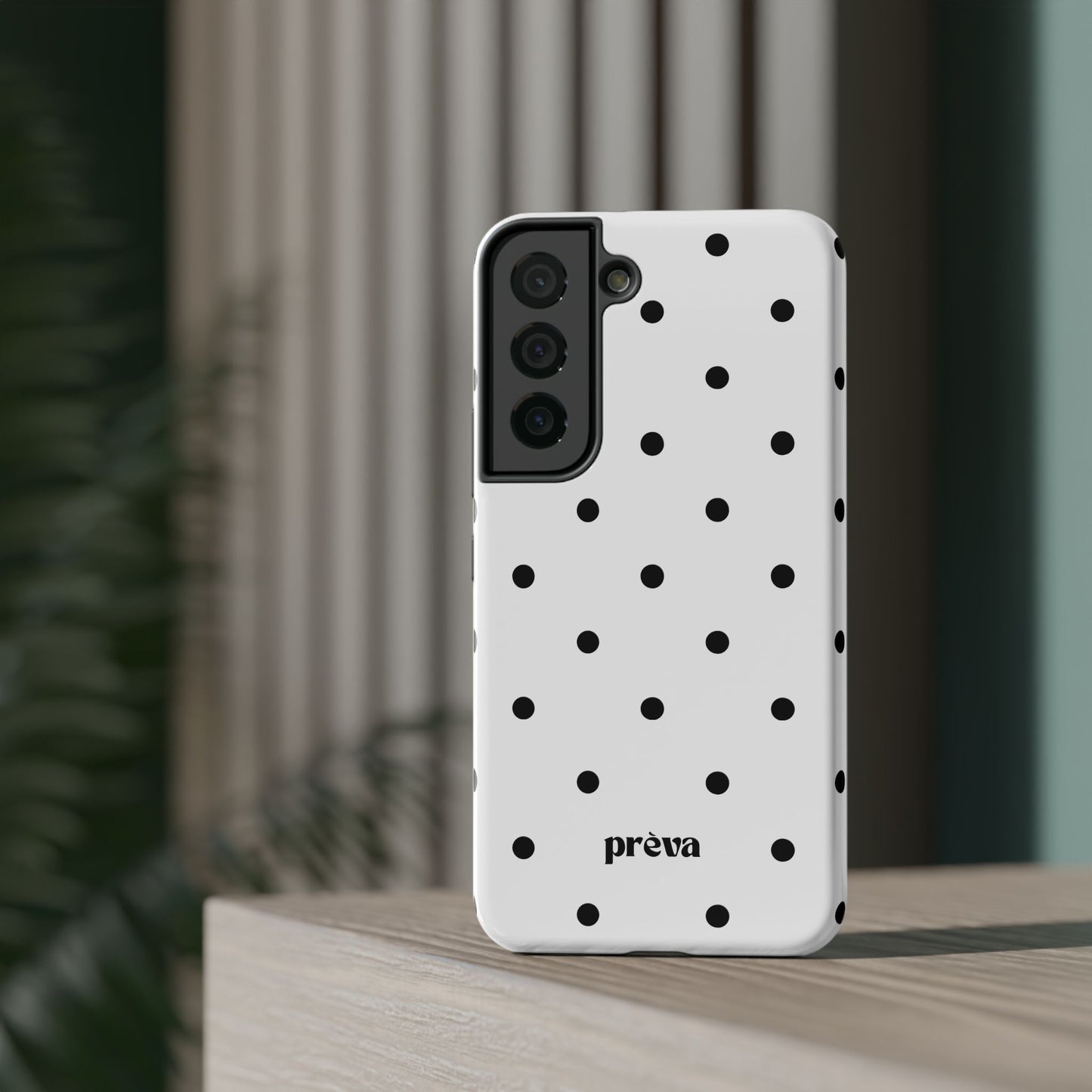B&W polka dots Phone Case