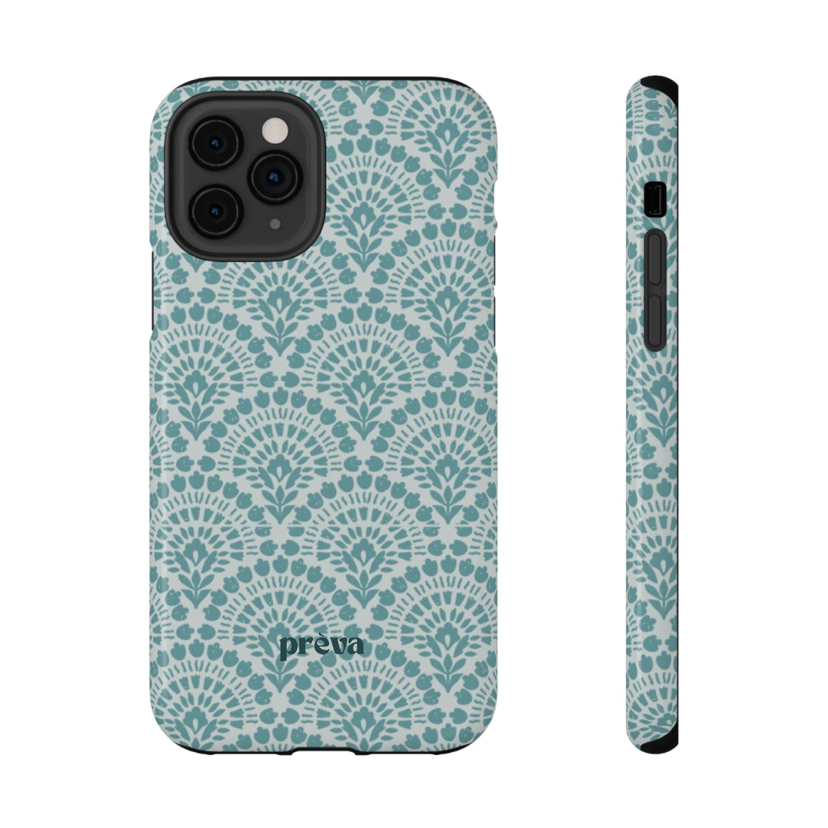 Aqua Lace Pattern Phone Case
