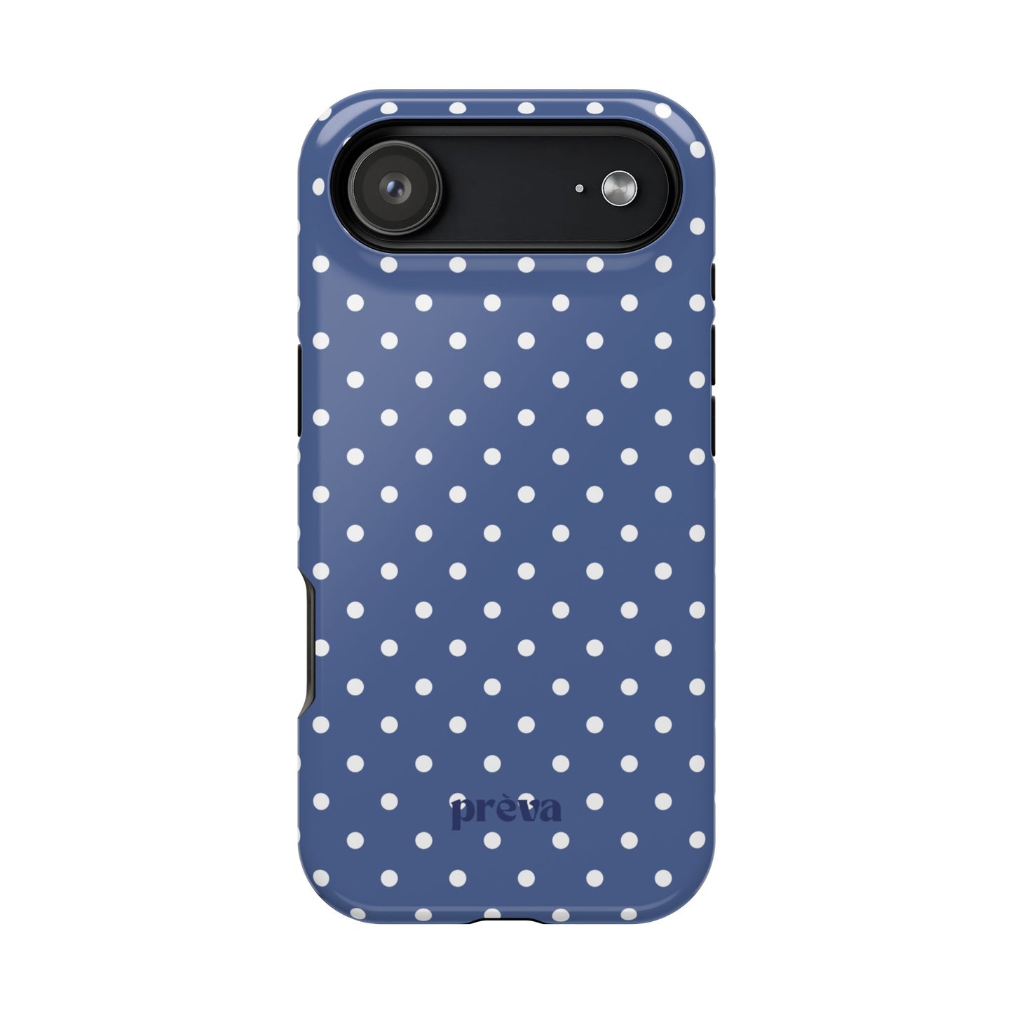 Navy Polka Dot Phone Case