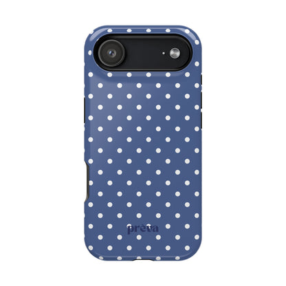 Navy Polka Dot Phone Case