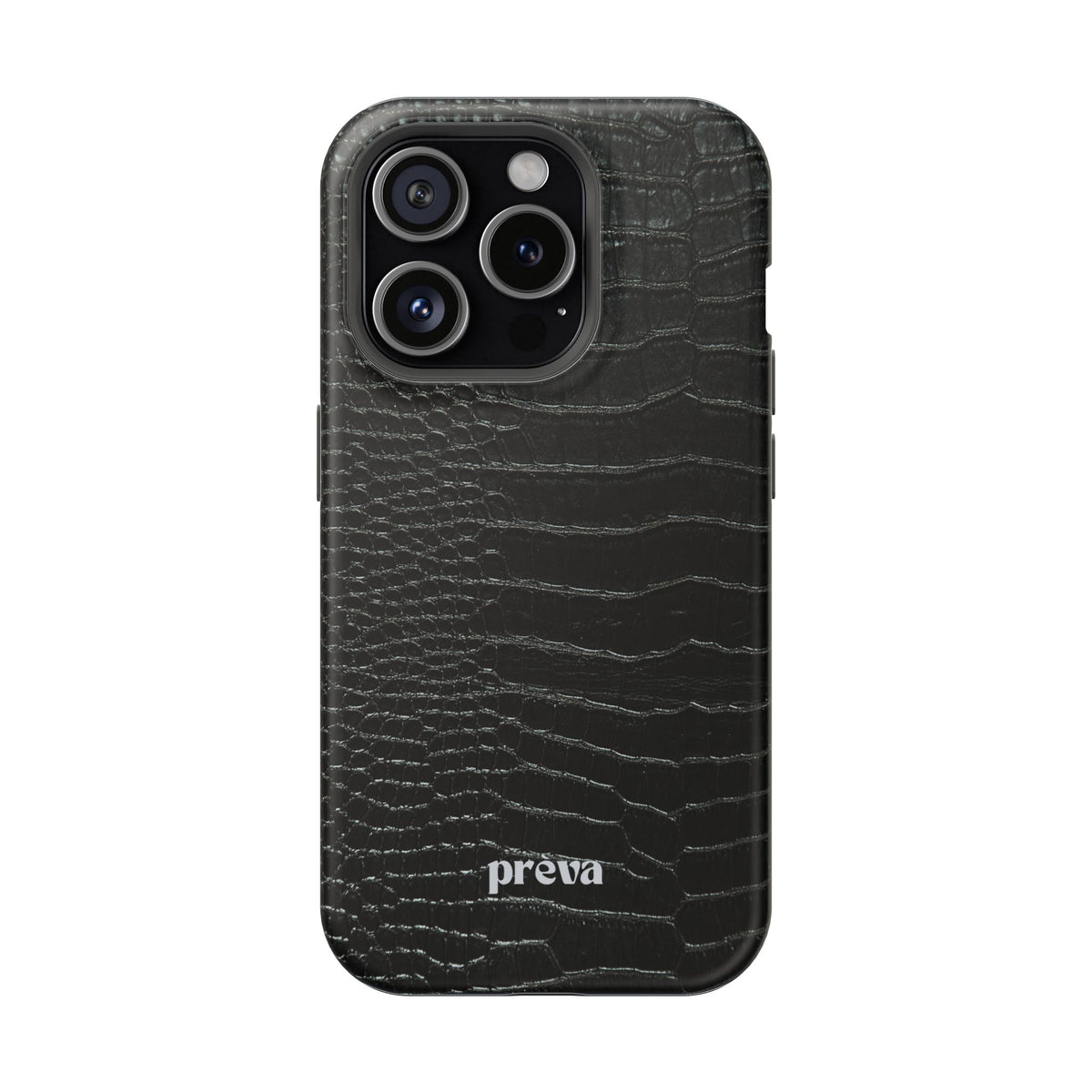 Black Croc Phone Case