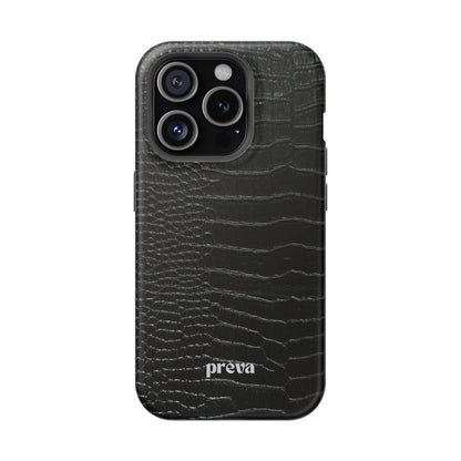 Black Croc Phone Case
