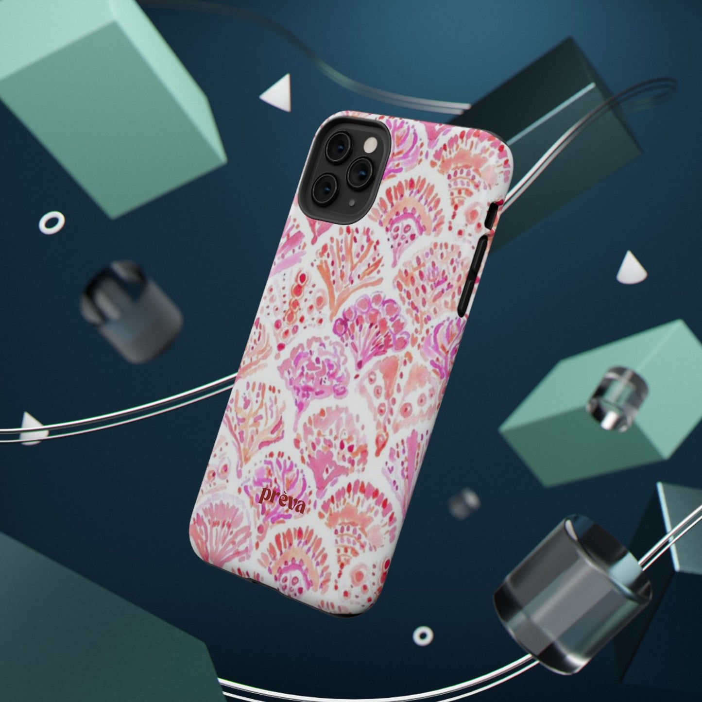 Pink Shell Watercolor Phone Case