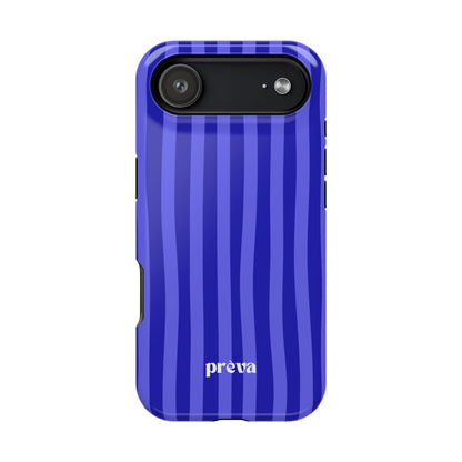 Neon Blue Stripes Phone Case