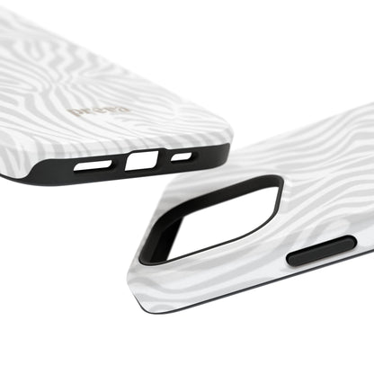 Zebra White Wave Phone Case