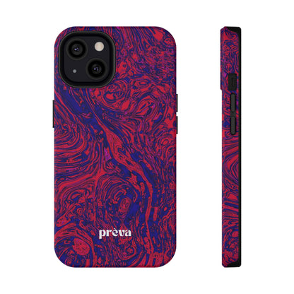 Marbled Red & Purple Phone Case
