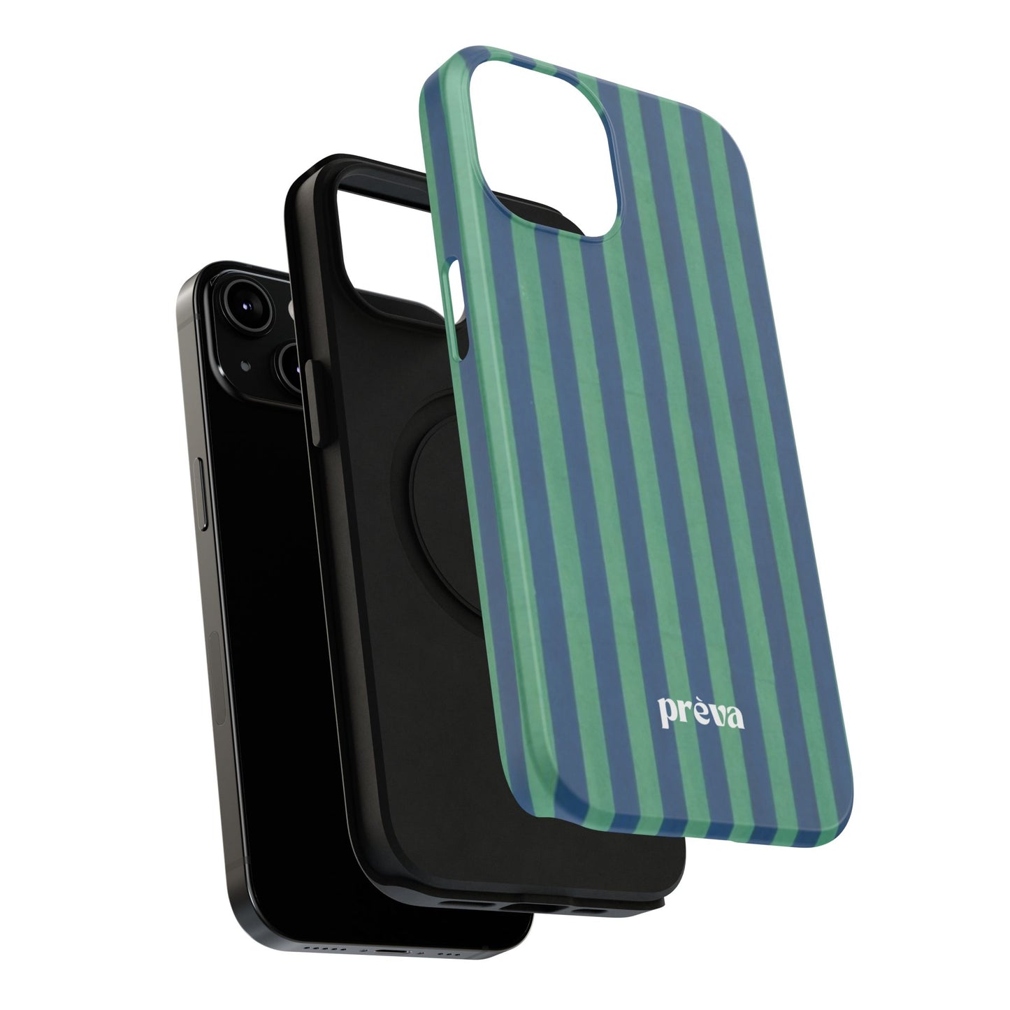 Green & Blue Stripes Phone Case