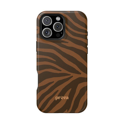 Brown Tiger Stripe Phone Case