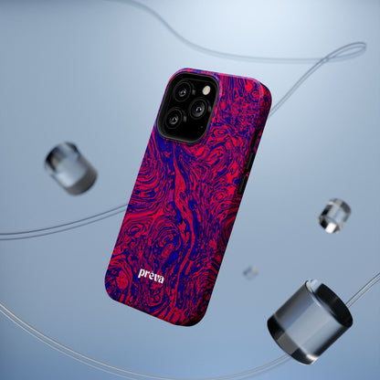 Marbled Red & Purple Impact Phone Case