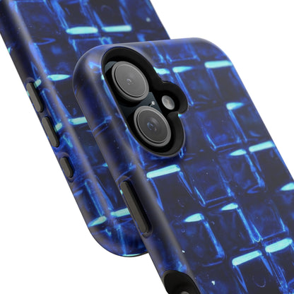 Blue Glass Tile Impact-Resistant Phone Case