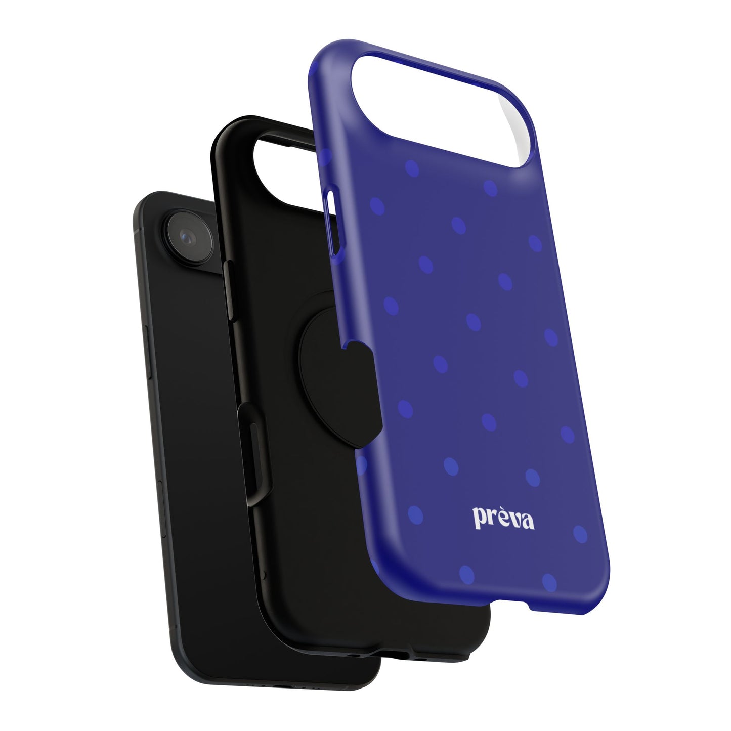 Dark Blue Polka Dots Phone Case