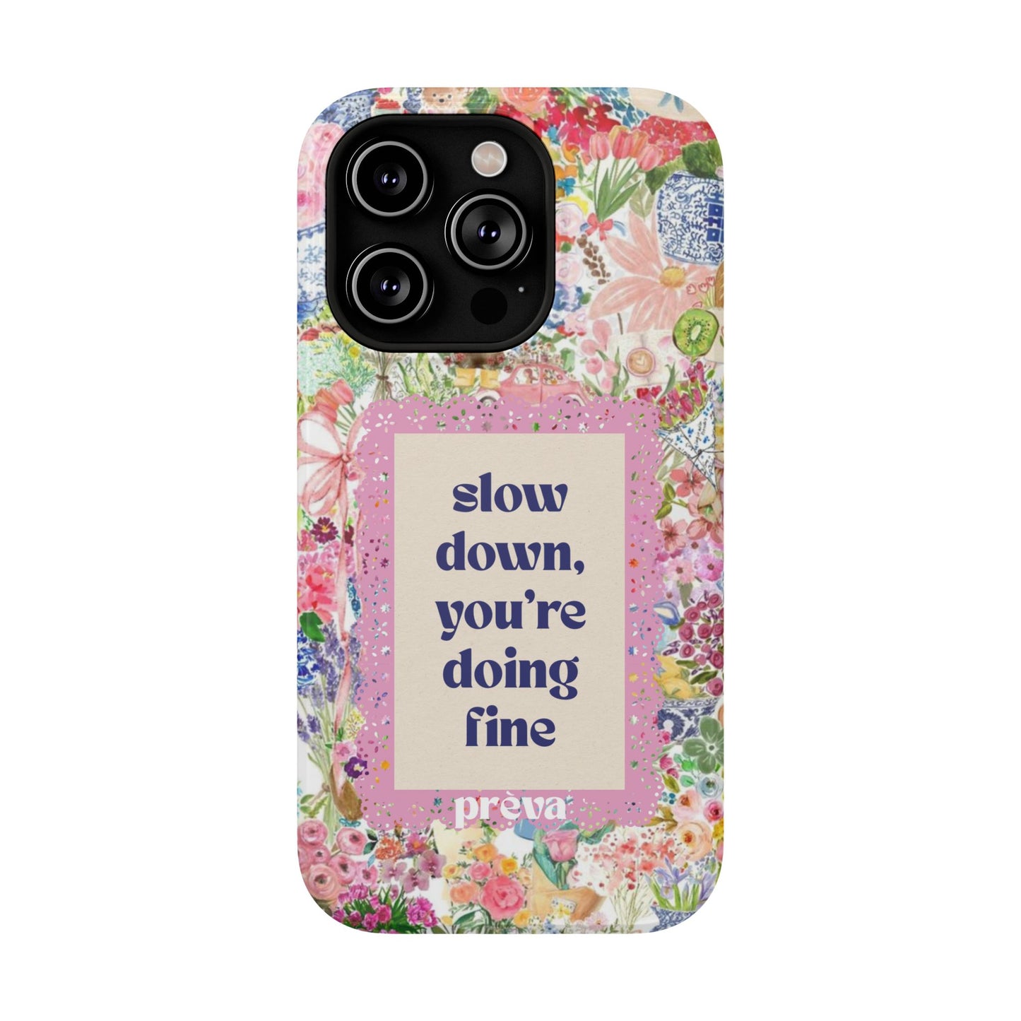 Slow Down Flowers x notsoken Phone Case