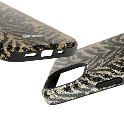 Phone Case — Impact‑Resistant Tiger Print Rug Texture