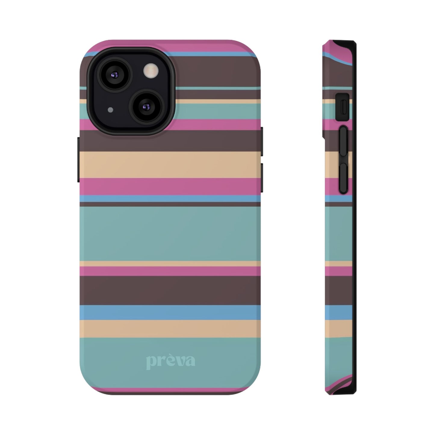 Cocoa Palm Stripes Phone Case