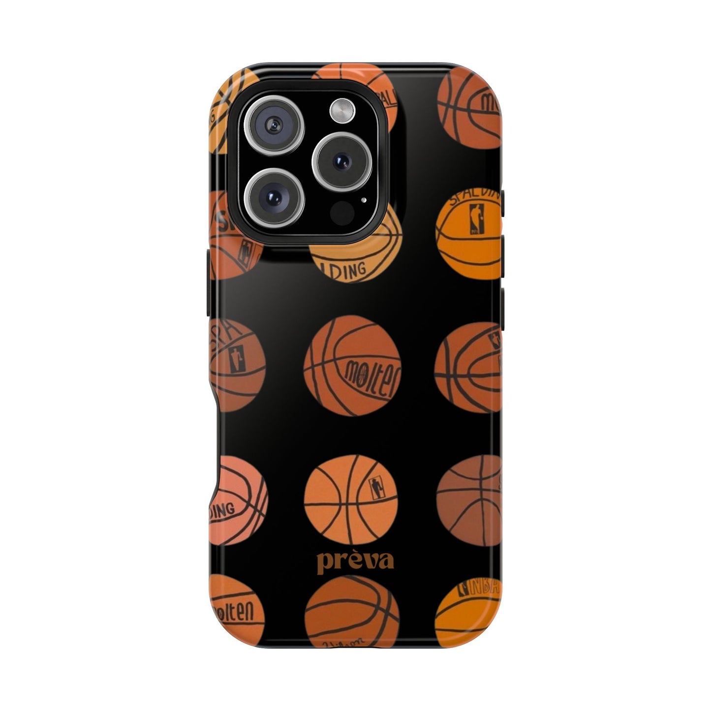 Black Basketball Phone Case