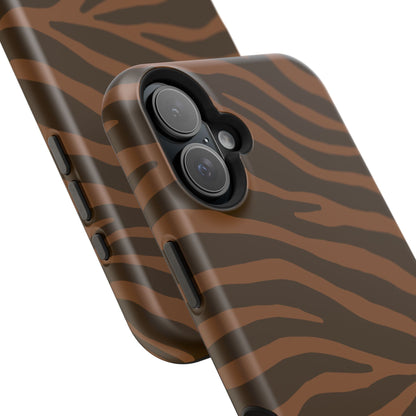 Brown Tiger Stripe Phone Case