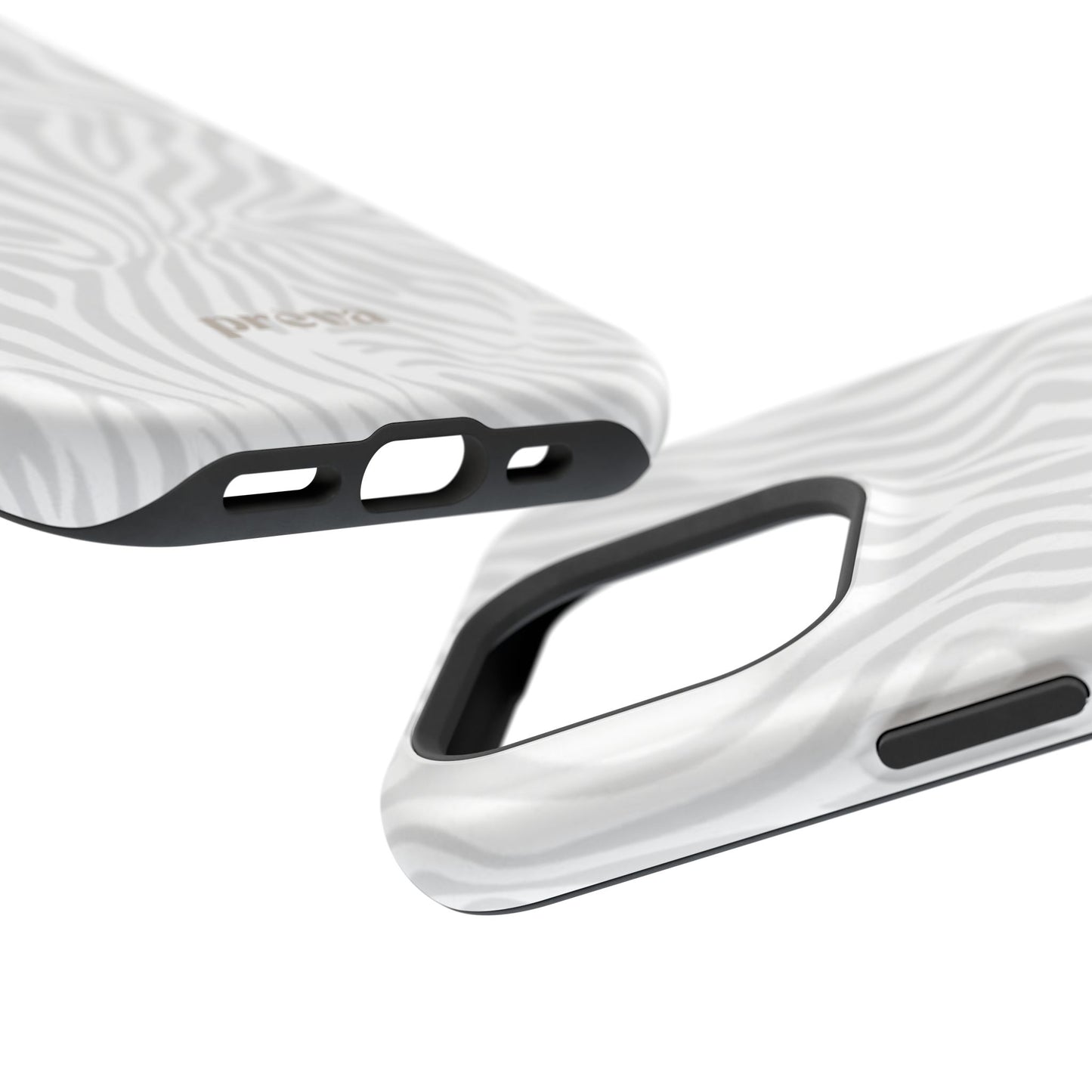 Zebra White Wave Phone Case