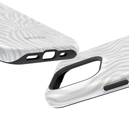 Zebra White Wave Phone Case
