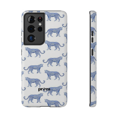 Blue Leopard Pattern Phone Case
