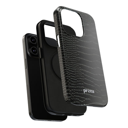 Black Croc Phone Case