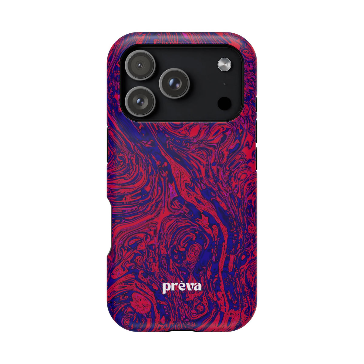 Marbled Red & Purple Impact Phone Case