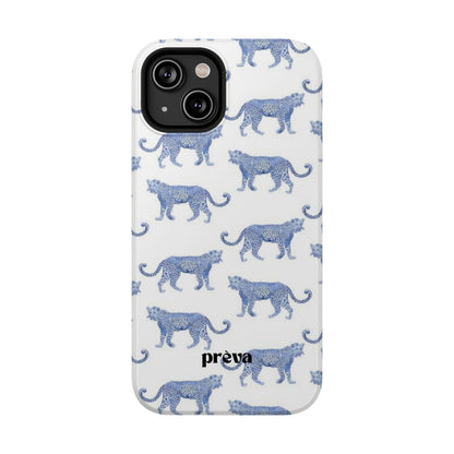 Blue Leopard Pattern Phone Case