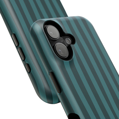 Dark Stripes Turquoise Phone Case