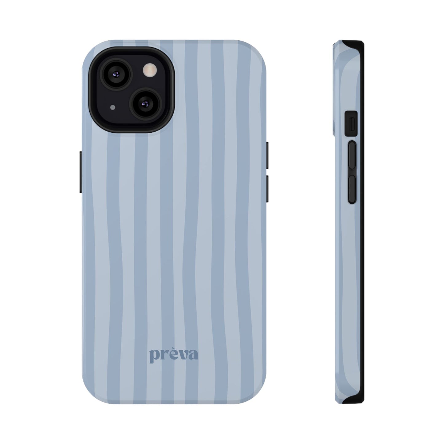 Pastel Blue Stripes Phone Case