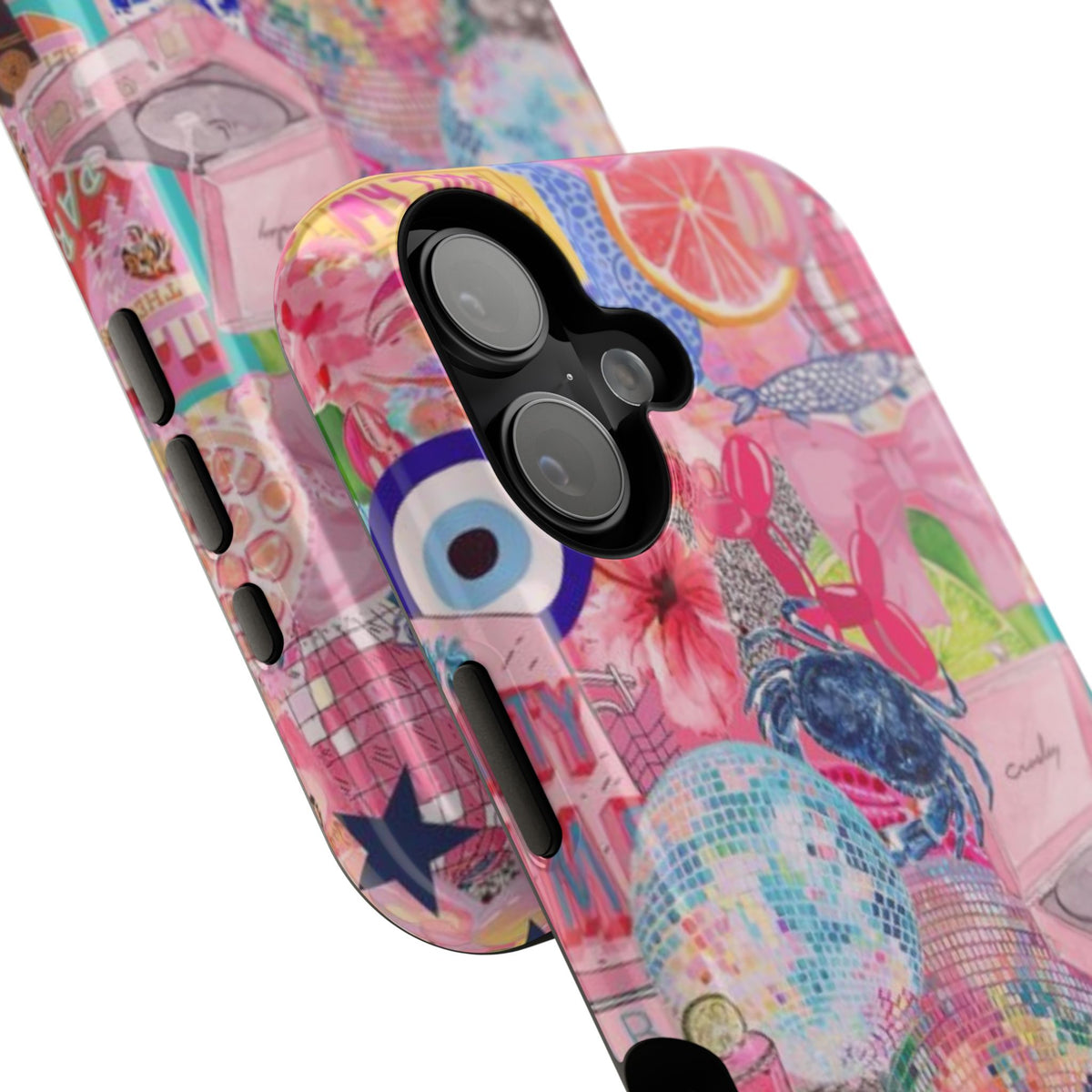 Floral & Pink Collage Phone Case