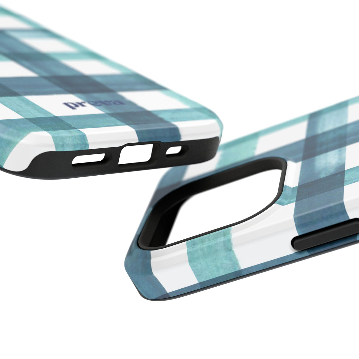 Teal Plaid Phone Case