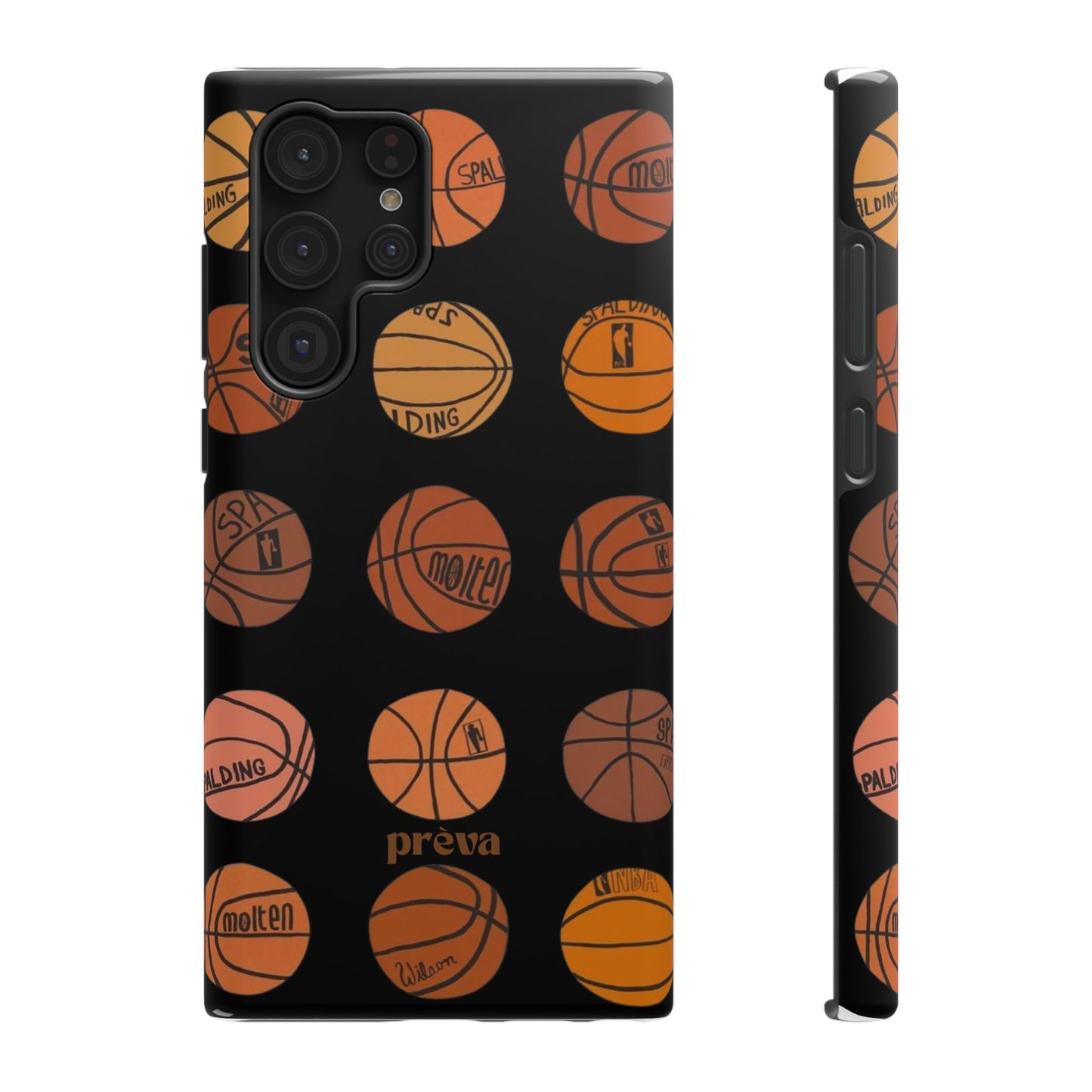 Black Basketball Phone Case