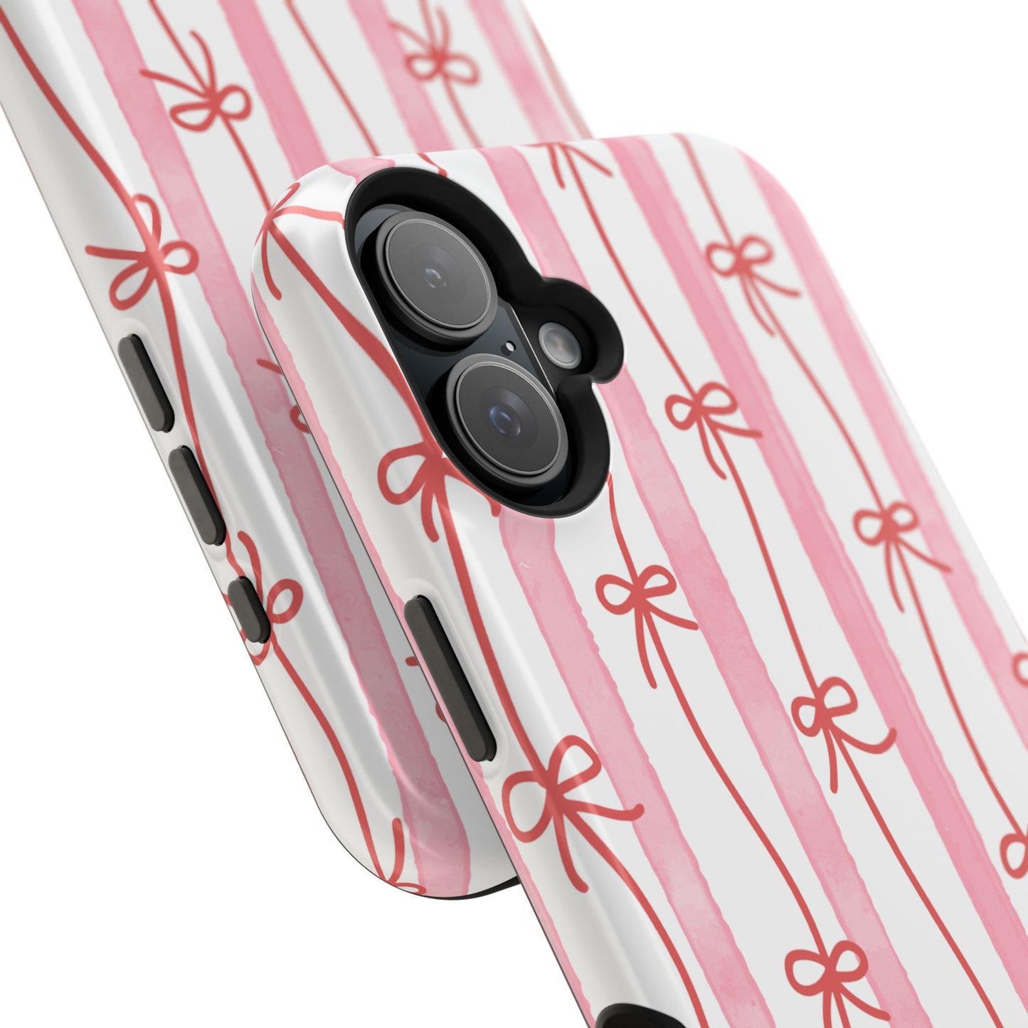 Pink Bow Chain Phone Case