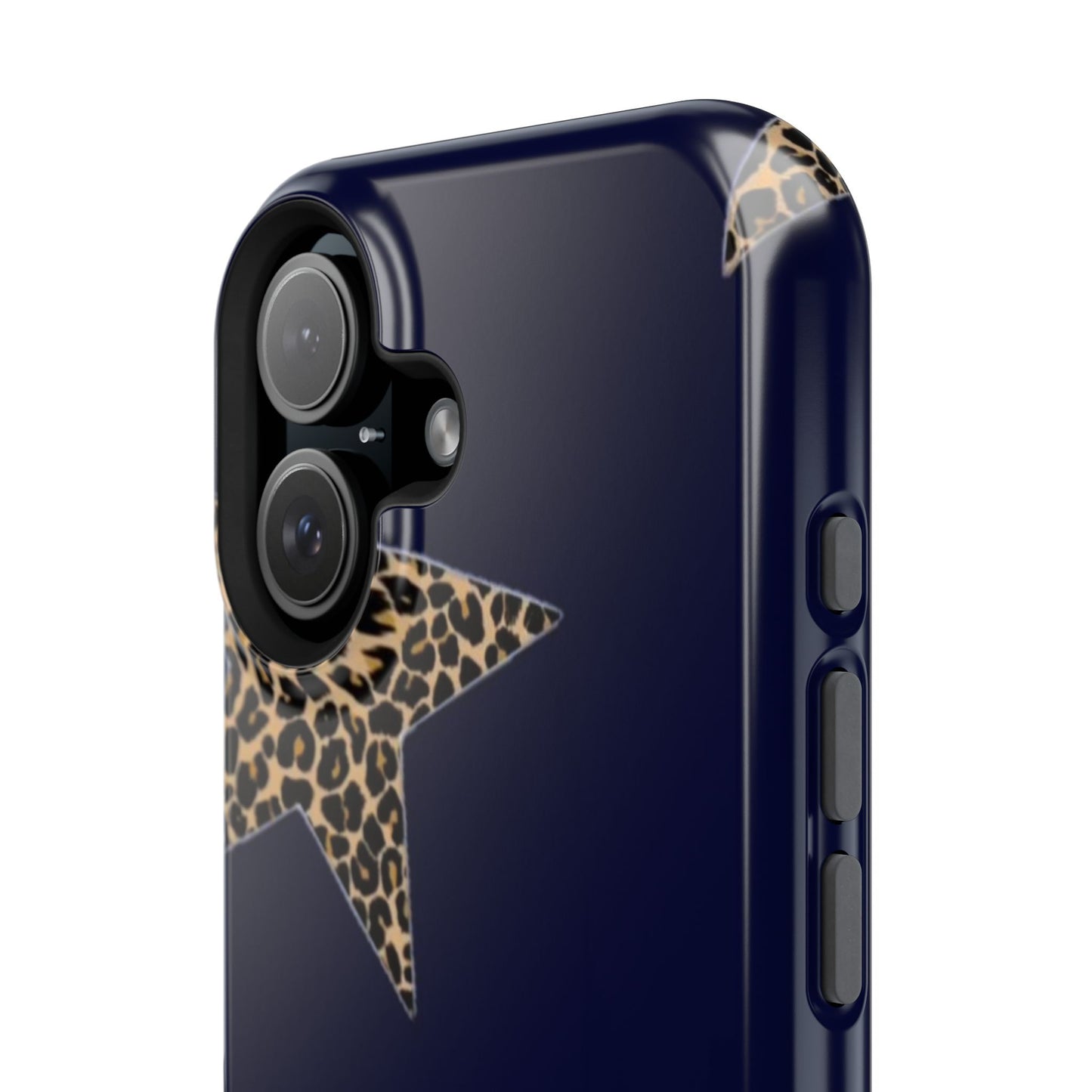 Navy Leopard Star Phone Case