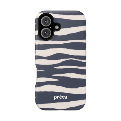 Navy & Cream Zebra Phone Case