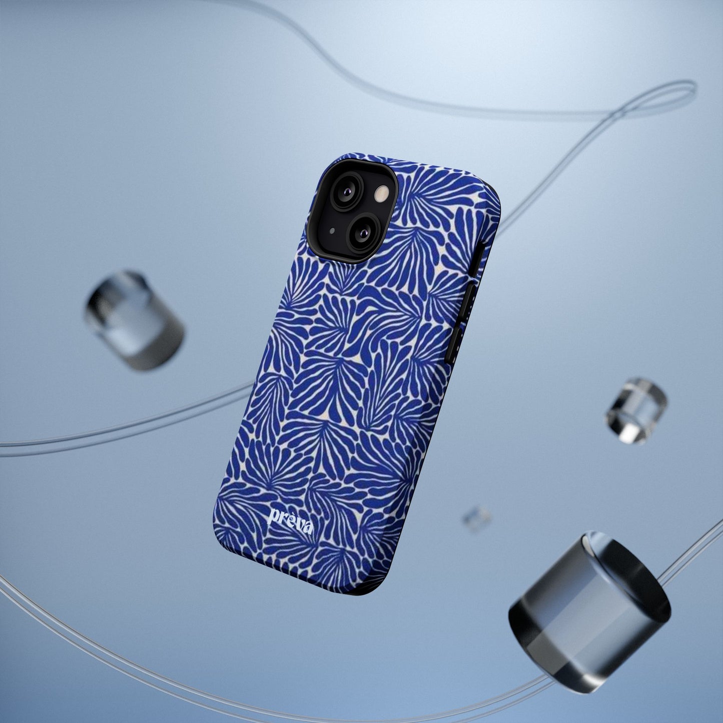 Blue Abstract Greek Phone Case
