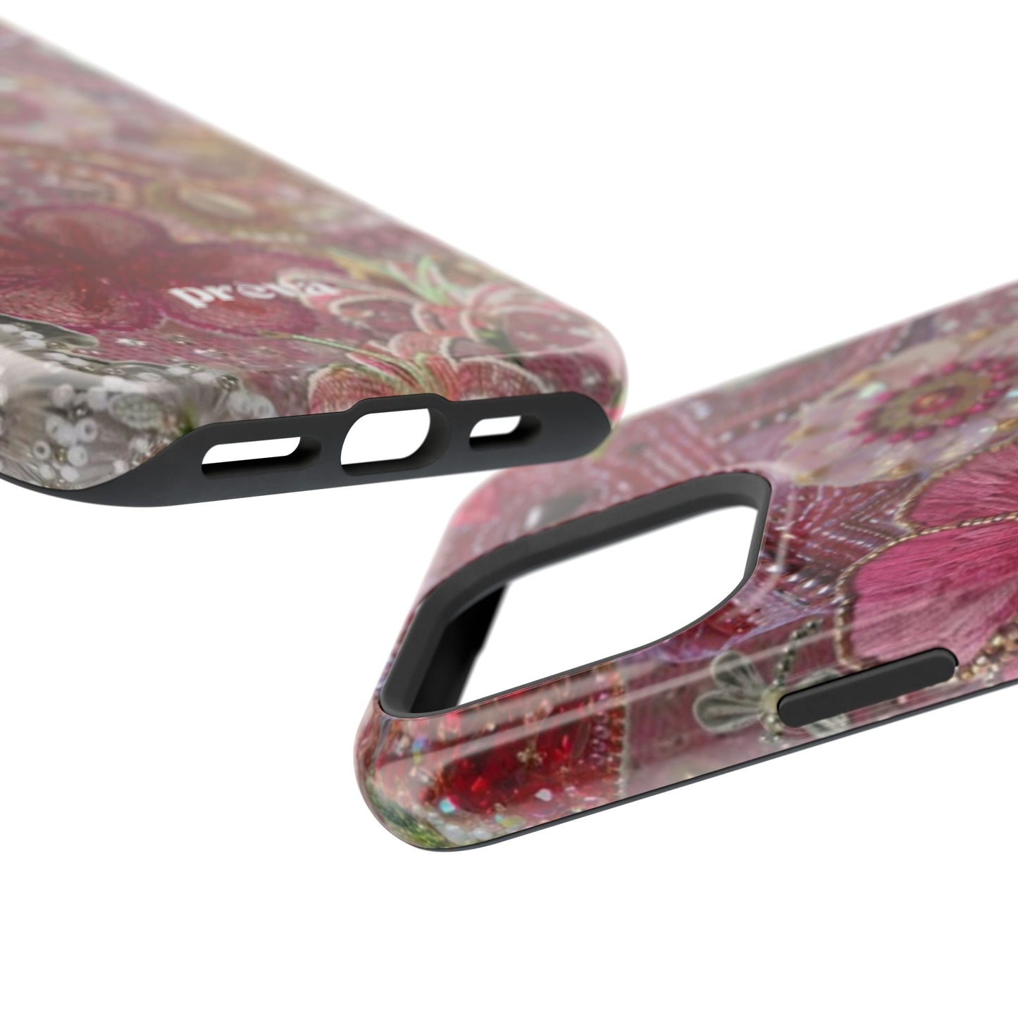 Floral Embroidery Phone Case
