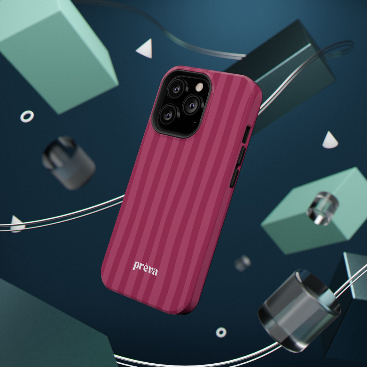Magenta Stripes Phone Case