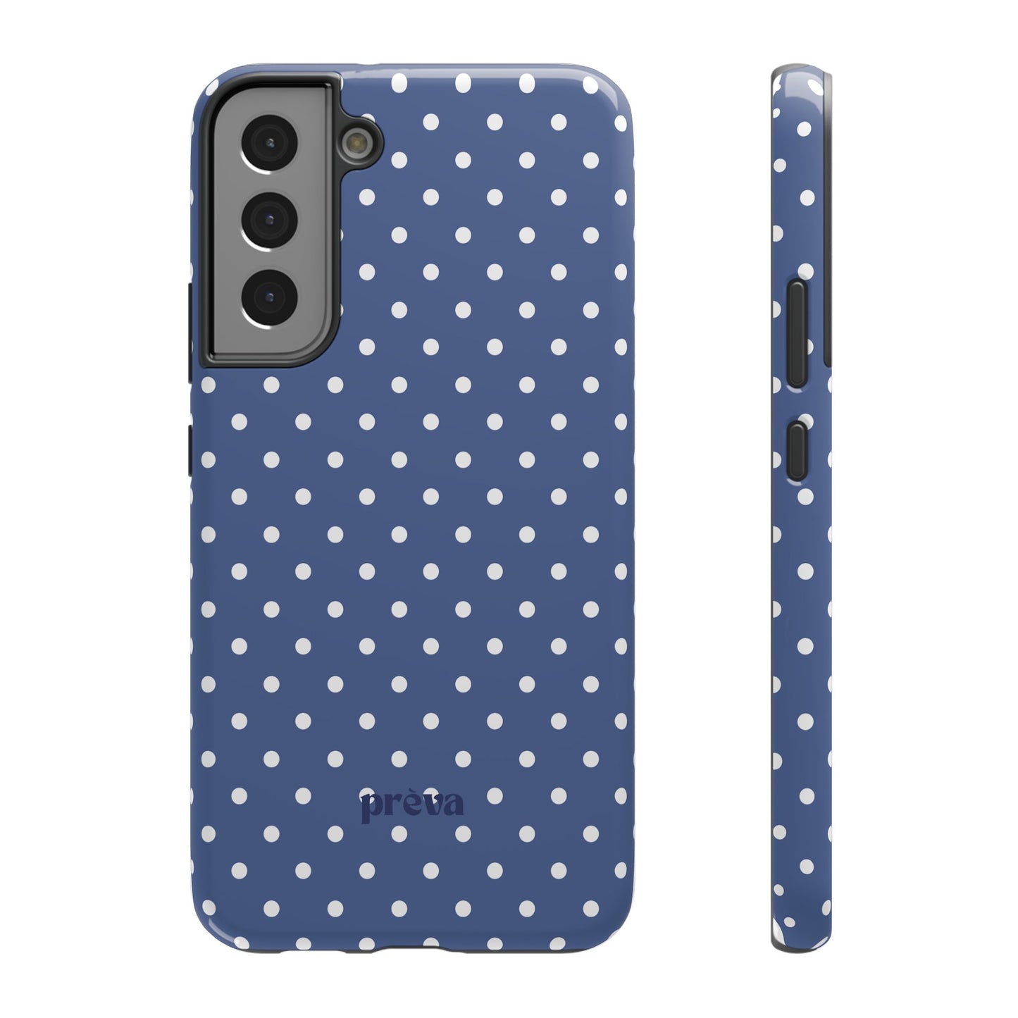Navy Polka Dot Phone Case