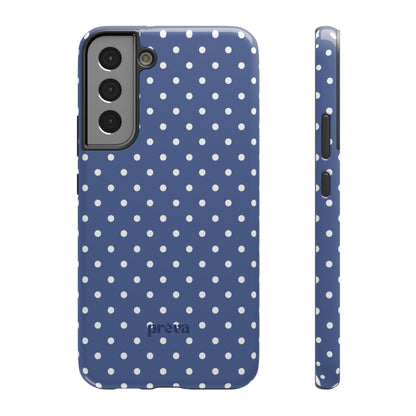 Navy Polka Dot Phone Case